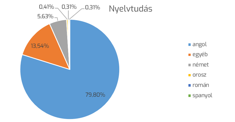 Milyen nyelvtudással rendelkeznek a JOB4me álláskeresői?